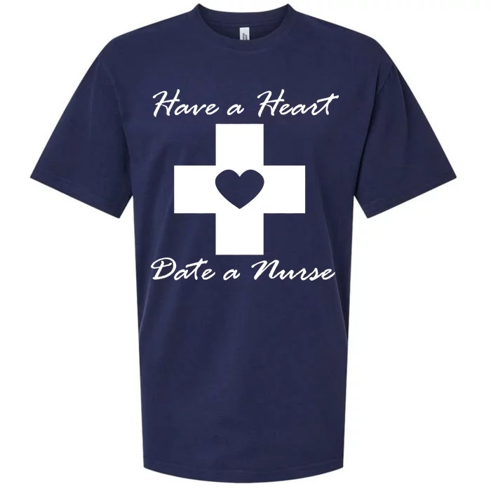 Have A heart Date A Nurse Sueded Cloud Jersey T-Shirt