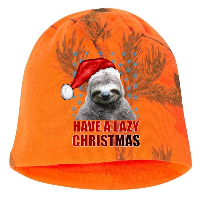 Have A Lazy Sloth Christmas Kati - Camo Knit Beanie