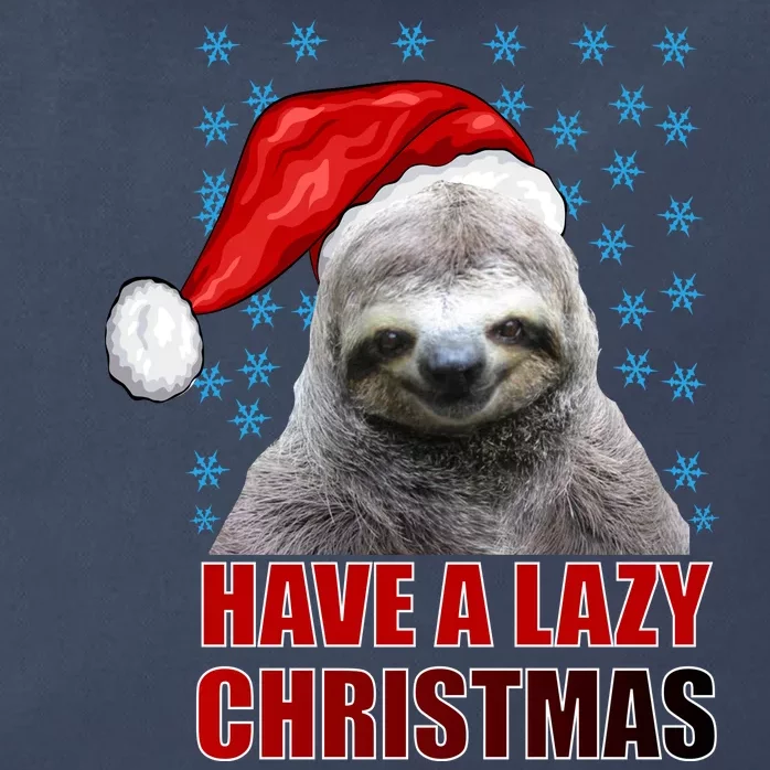 Have A Lazy Sloth Christmas Zip Tote Bag