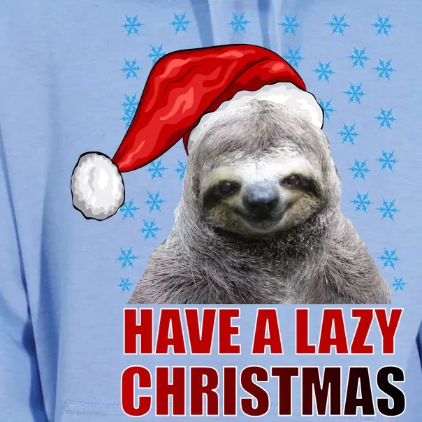 Have A Lazy Sloth Christmas Unisex Surf Hoodie