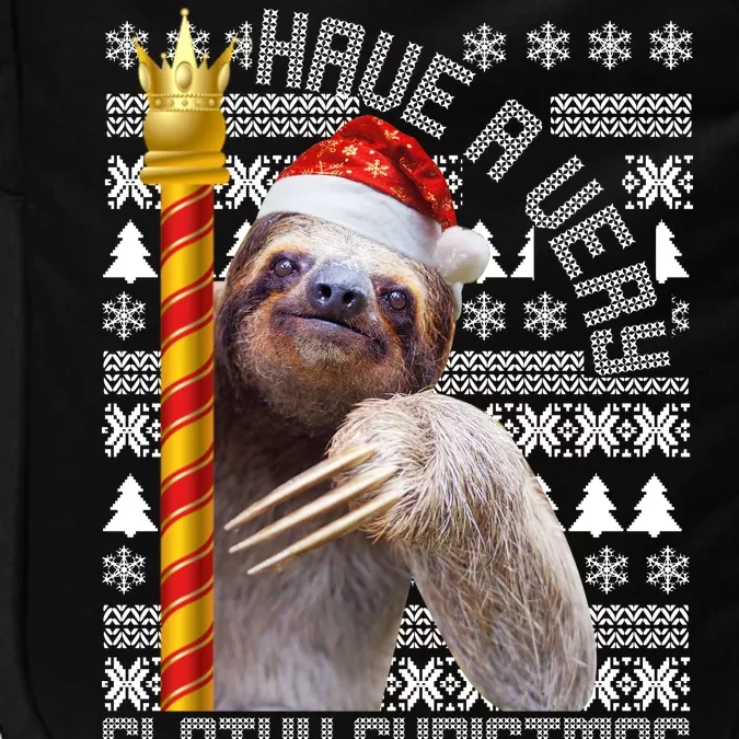 Have a Very Slothy Christmas Sloth Ugly Christmas Impact Tech Backpack