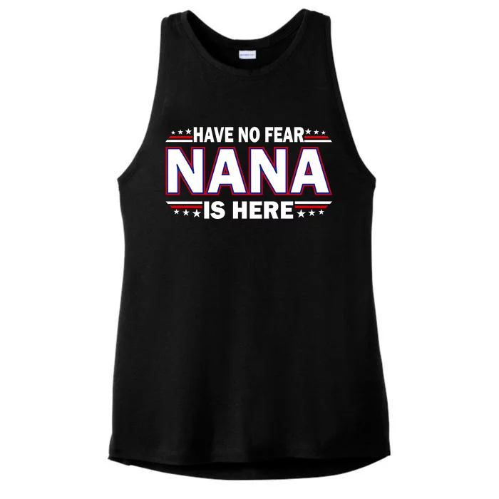 Have No Fear Nana Is Here Ladies Tri-Blend Wicking Tank