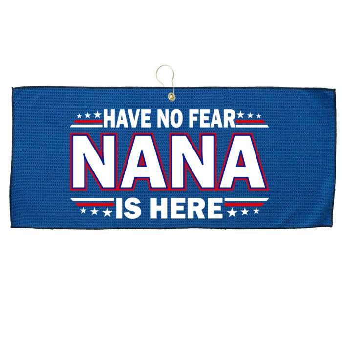 Have No Fear Nana Is Here Large Microfiber Waffle Golf Towel