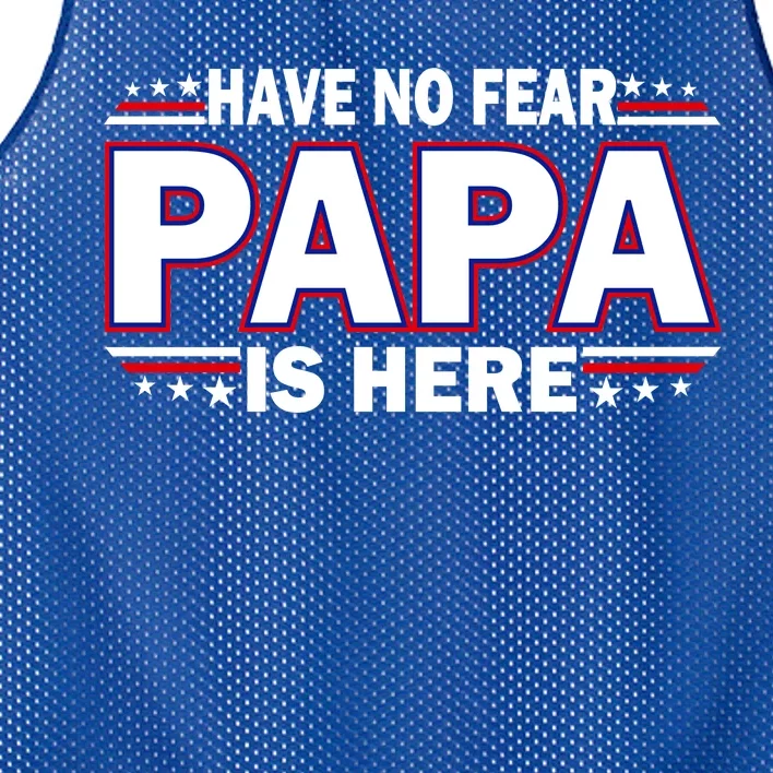 Have No Fear Papa Is Here Mesh Reversible Basketball Jersey Tank