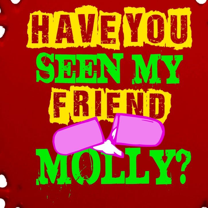 Have You Seen My Friend Molly Oval Ornament