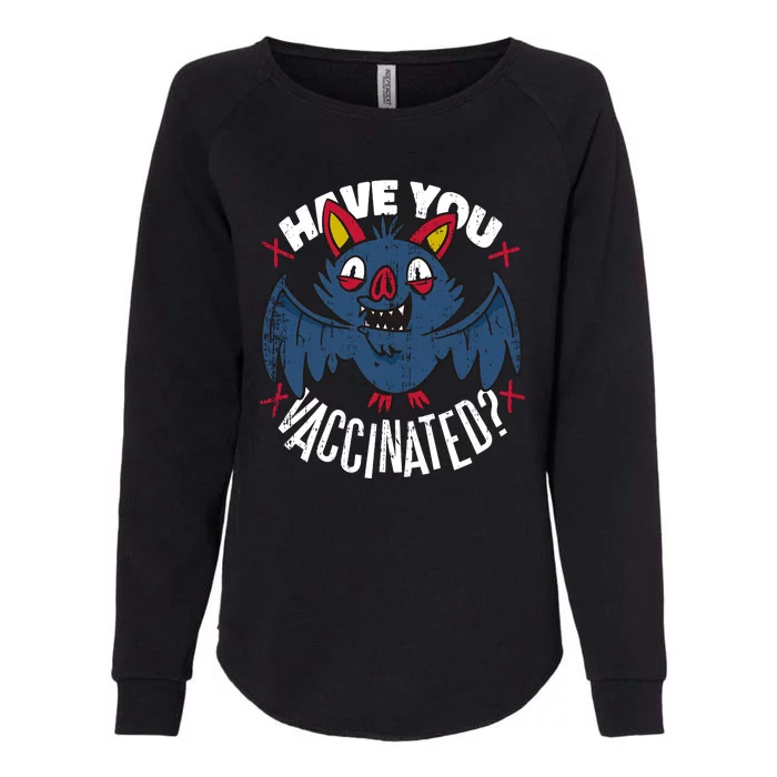 Have You Vaccinated Bat Womens California Wash Sweatshirt