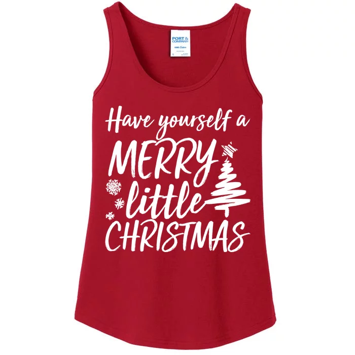 Have Yourself A Merry Little Christmas Ladies Essential Tank