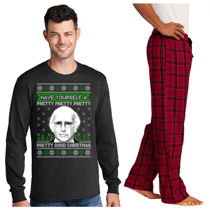 Have Yourself A Pretty Good Christmas Ugly Christmas Sweater Long Sleeve Pajama Set