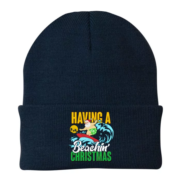 Having A Beachin' Christmas Knit Cap Winter Beanie