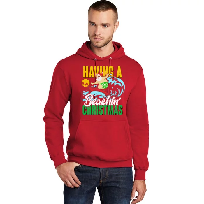 Having A Beachin' Christmas Tall Hoodie