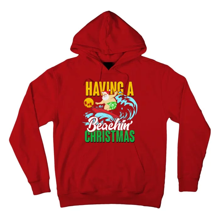 Having A Beachin' Christmas Tall Hoodie