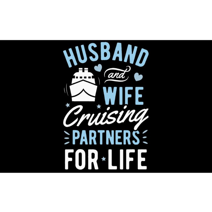 Husband and Wife Cruising Partners for Life couple Bumper Sticker