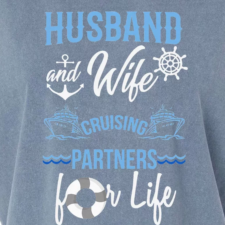 Husband and Wife Cruising Partners for Life couple Garment-Dyed Women's Muscle Tee