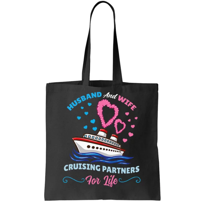 Husband And Wife Cruising Partners For Life Tote Bag