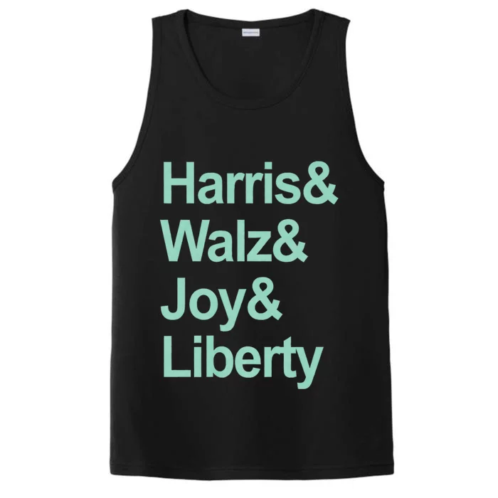 Harris And Walz And Joy And Liberty Performance Tank