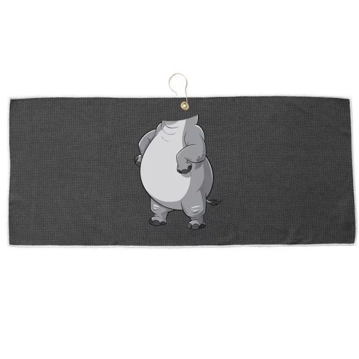 Hippo Adult Women Hippopotamus Costume Large Microfiber Waffle Golf Towel