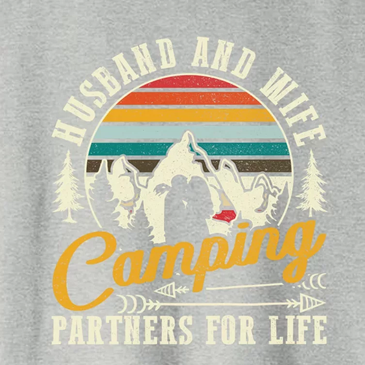 Husband And Wife Camping Partners For Life Sweet Gift Women's Crop Top Tee