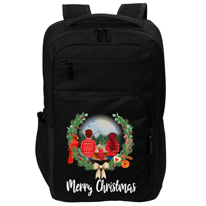 Husband And Wife Fishing Partner Family Matching Christmas Meaningful Gift Impact Tech Backpack