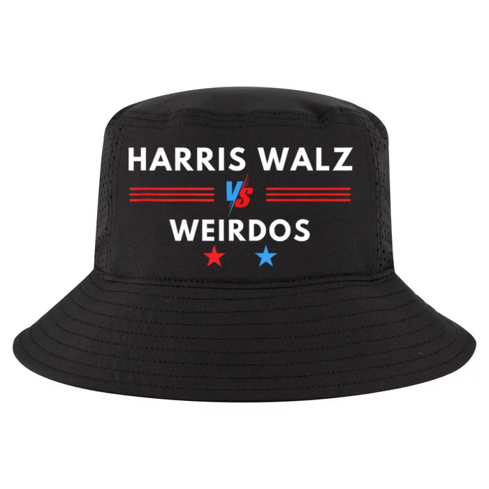 Harris And Walz Vs Weirdos (Trump Vance) 2024 Funny Cool Comfort Performance Bucket Hat