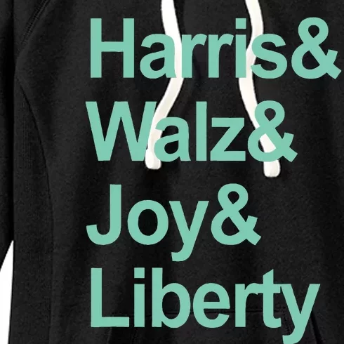 Harris And Walz And Joy And Liberty Women's Fleece Hoodie