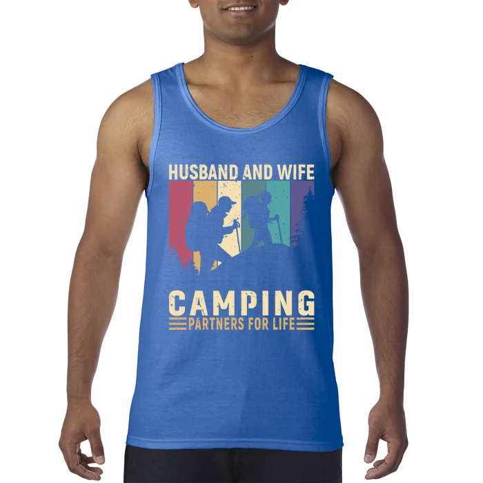 Husband And Wife Camping Partners For Life Funny Gift Tank Top