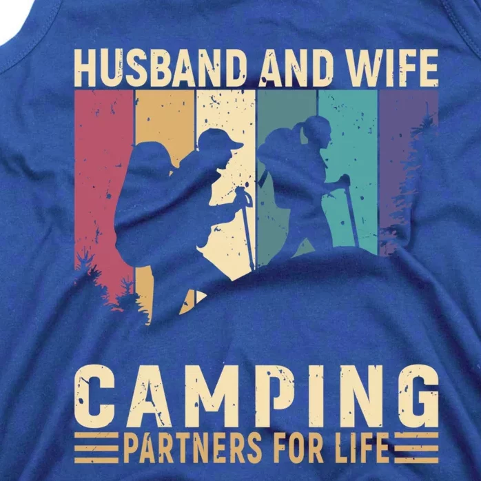 Husband And Wife Camping Partners For Life Funny Gift Tank Top