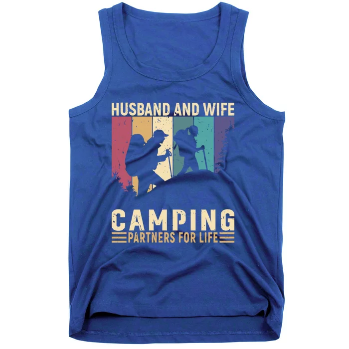 Husband And Wife Camping Partners For Life Funny Gift Tank Top