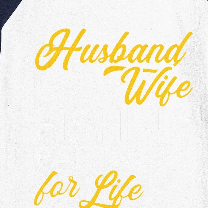 Husband And Wife Fishing Partners For Life Baseball Sleeve Shirt