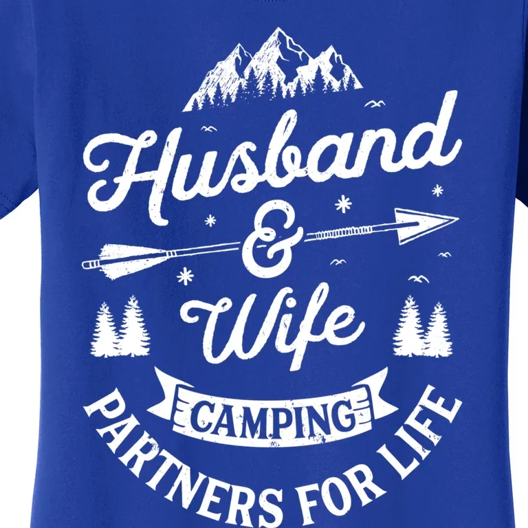 Husband And Wife Camping Partners For Life Gift Women's T-Shirt