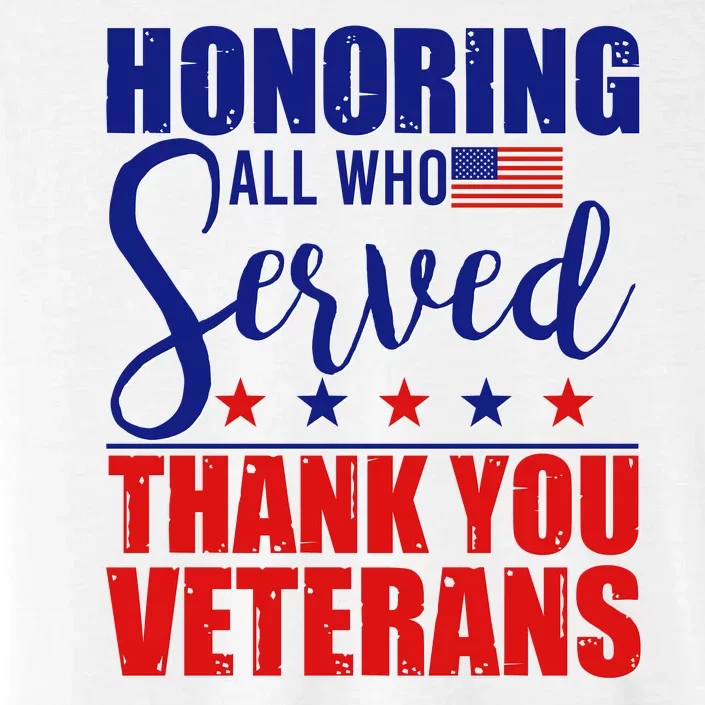 Honoring All Who Served Thank You Veterans ChromaSoft Performance T-Shirt