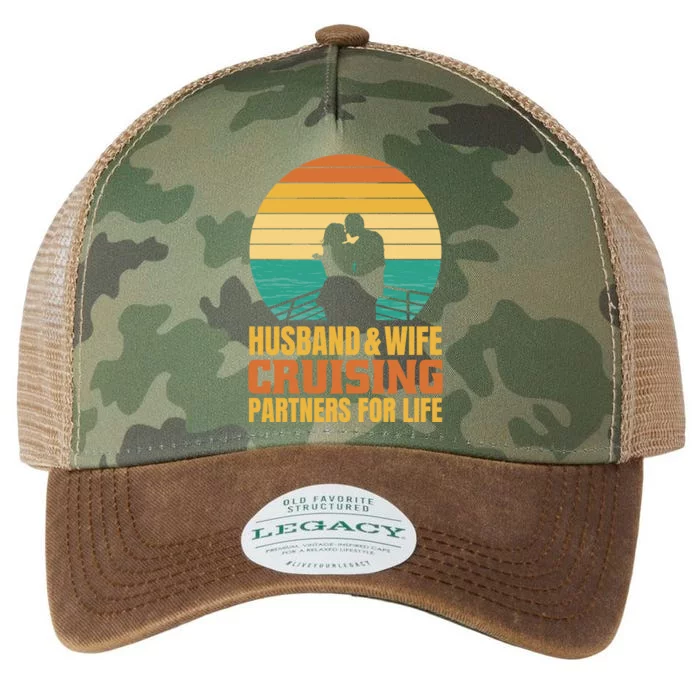 Husband And Wife Cruising Partners For Life Legacy Tie Dye Trucker Hat