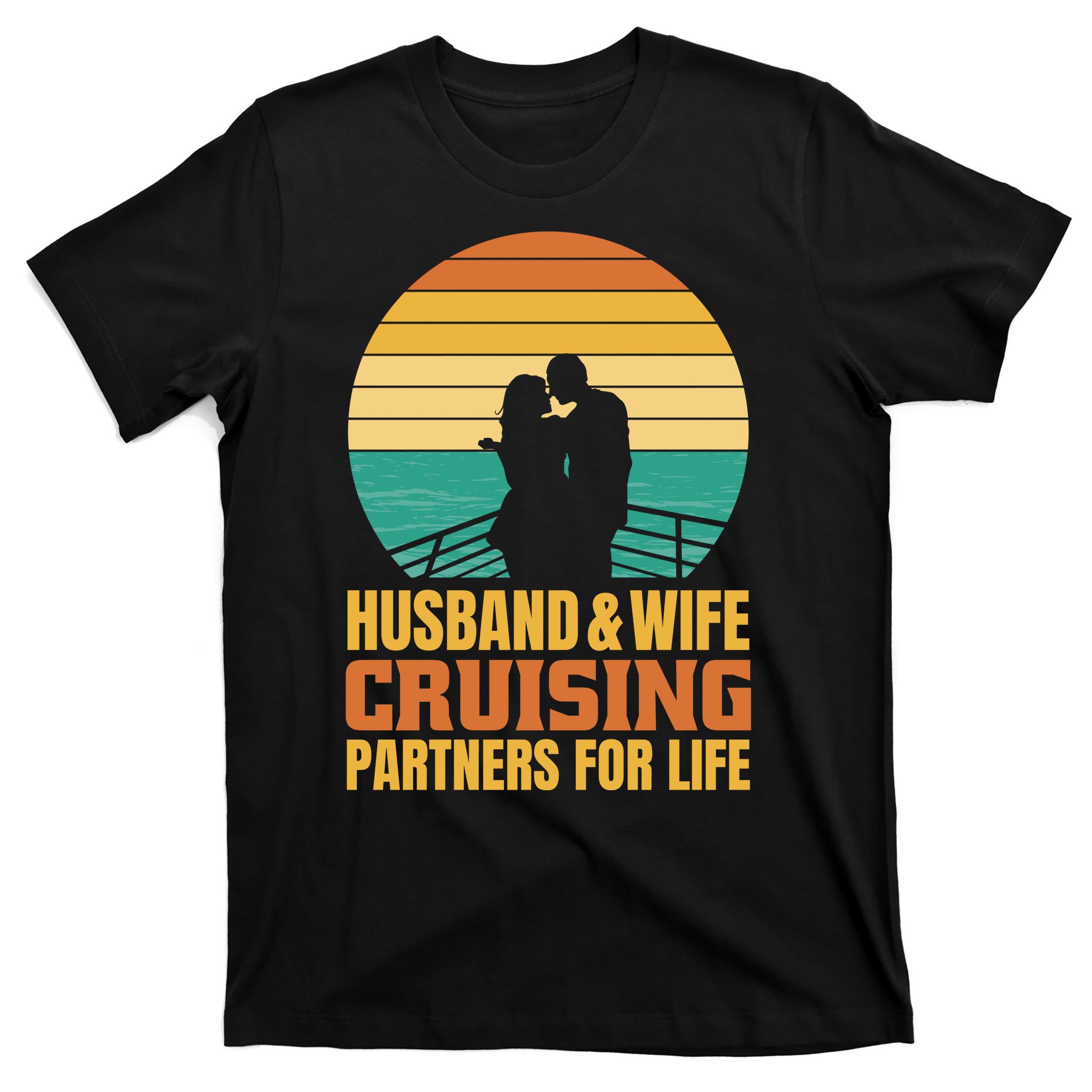 Husband And Wife Cruising Partners For Life T-Shirt | TeeShirtPalace