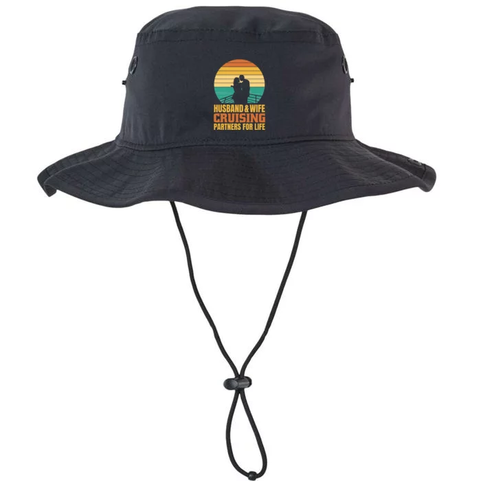 Husband And Wife Cruising Partners For Life Legacy Cool Fit Booney Bucket Hat