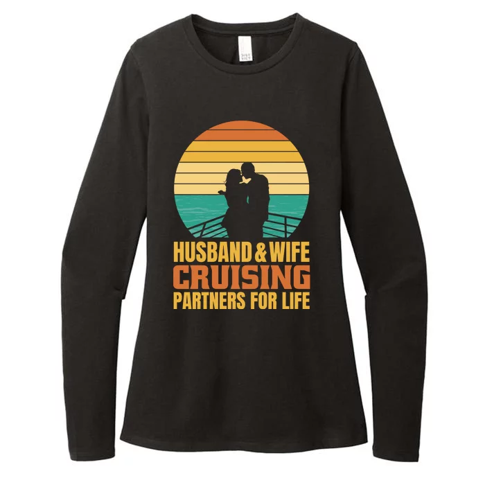 Husband And Wife Cruising Partners For Life Womens CVC Long Sleeve Shirt