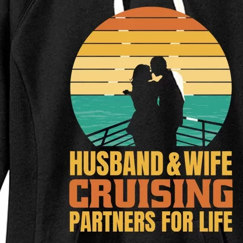 Husband And Wife Cruising Partners For Life Women's Fleece Hoodie