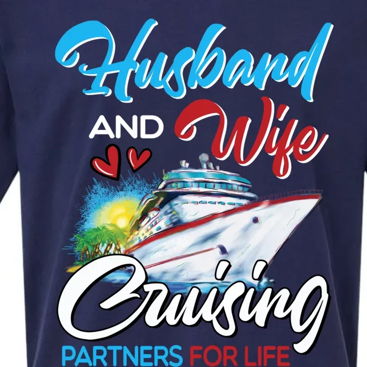 Husband And Wife Cruising Partners For Life Cruise Matching Sueded Cloud Jersey T-Shirt