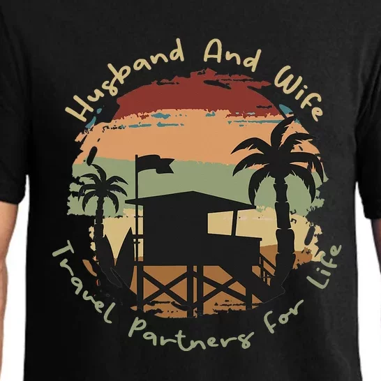 Husband And Wife Travel Partners For Life Cruising Partners Pajama Set