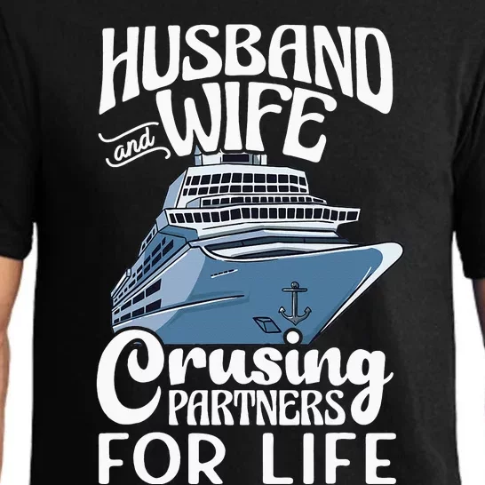 Husband And Wife Cruising Partners For Life Cruise Ship Pajama Set