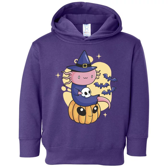 Halloween Axolotl Witch Cute Toddler Hoodie