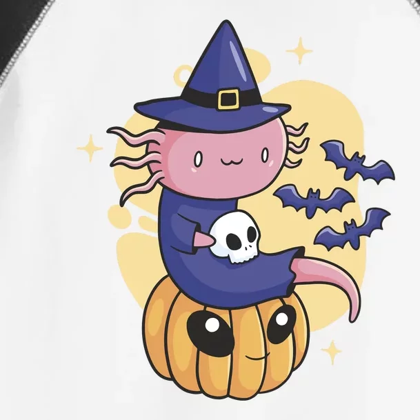 Halloween Axolotl Witch Cute Toddler Fine Jersey T-Shirt