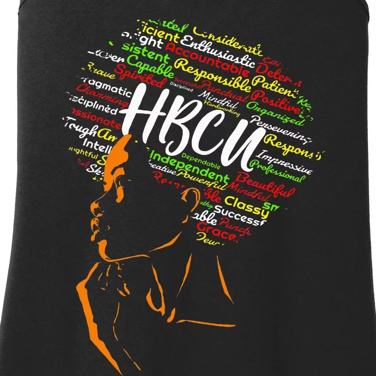 Hbcu Afro Woman Historically Black College Hbcu Ladies Essential Tank