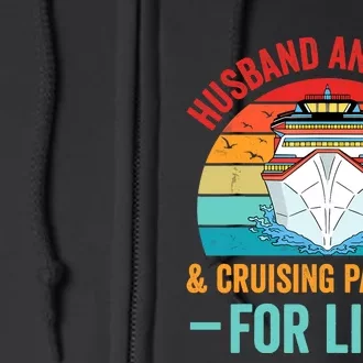 Husband and Wife Cruise Partners For Life Cruising Funny Full Zip Hoodie