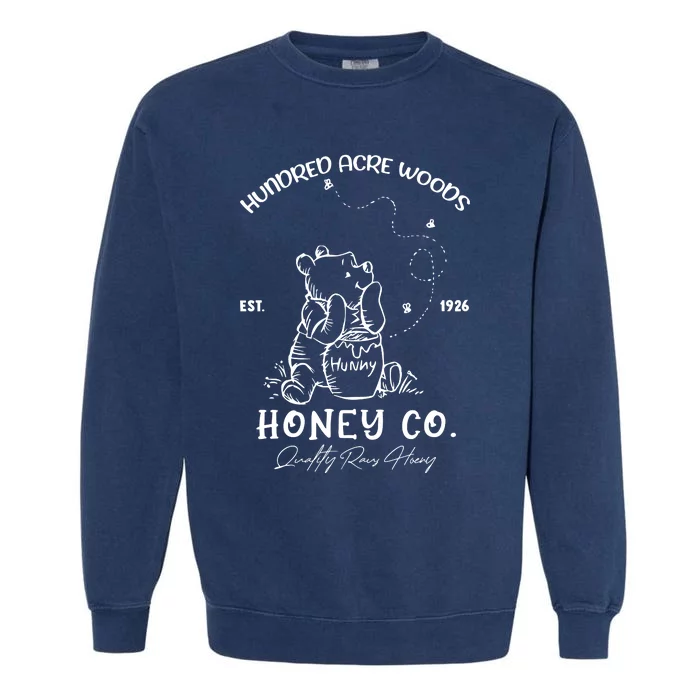 Hundred Acre Woods Honey Co The Pooh Est 1926 Garment-Dyed Sweatshirt