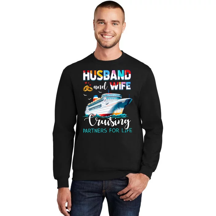 Husband And Wife Couple Cruising Partners For Life Sweatshirt