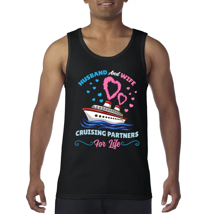 Husband And Wife Cruising Partners For Life Tank Top