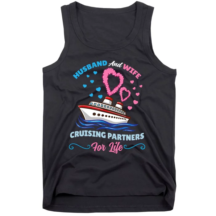 Husband And Wife Cruising Partners For Life Tank Top