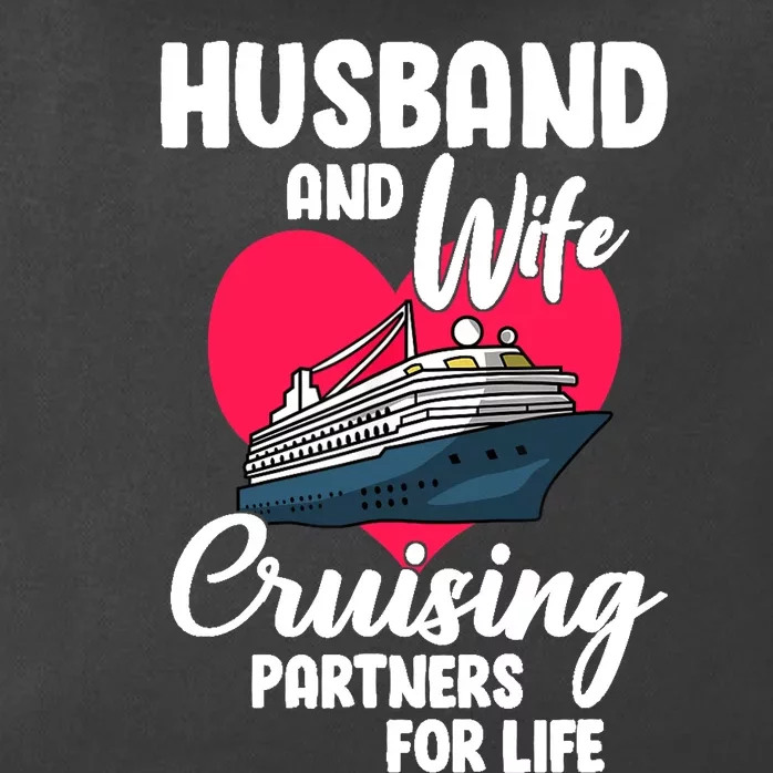 Husband And Wife Cruising Partners For Life Zip Tote Bag