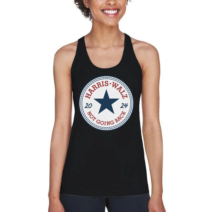 Harris And Walz We Are Not Going Back Women's Racerback Tank