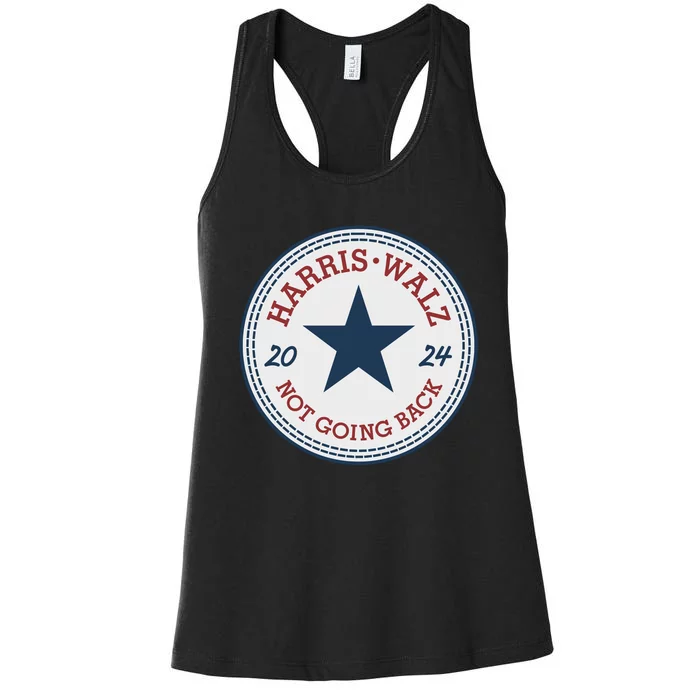 Harris And Walz We Are Not Going Back Women's Racerback Tank