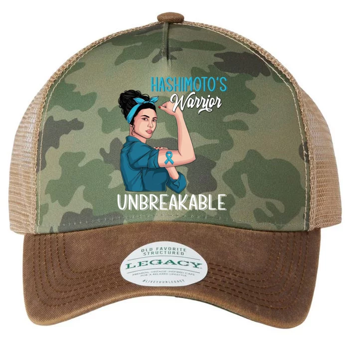 Hashimoto's Awareness Warrior Unbreakable Support Meaningful Gift Legacy Tie Dye Trucker Hat